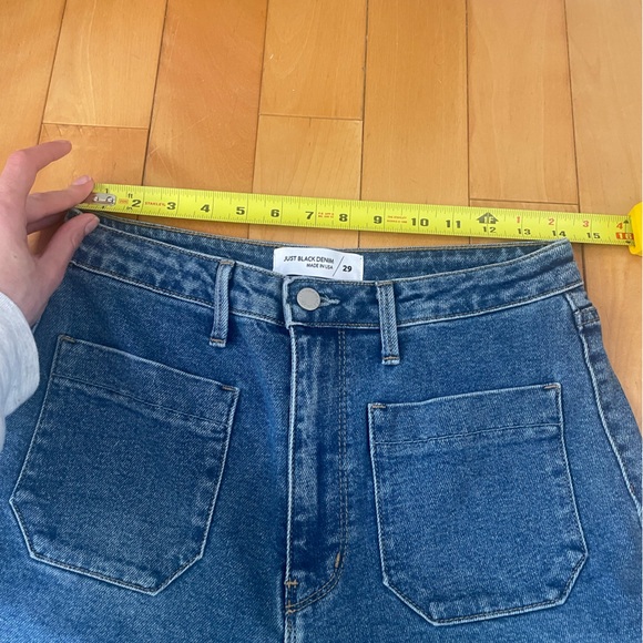 JUST BLACK DENIM high waist wide leg jeans - Picture 8 of 9